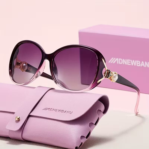 Women’s Vintage Pearl Sunglasses – Elegant Designer Fashion Shades