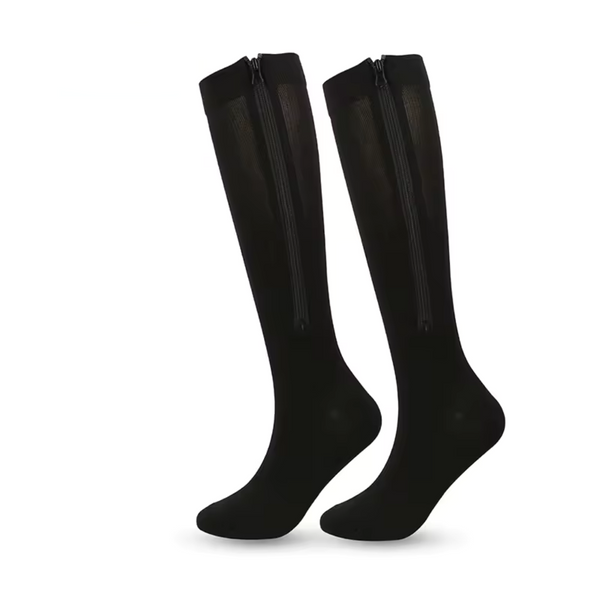 Zippered Compression Socks – Medical Support for Edema, Varicose Veins & Swelling Relief
