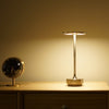 Sleek Metallic Cordless Table Lamp