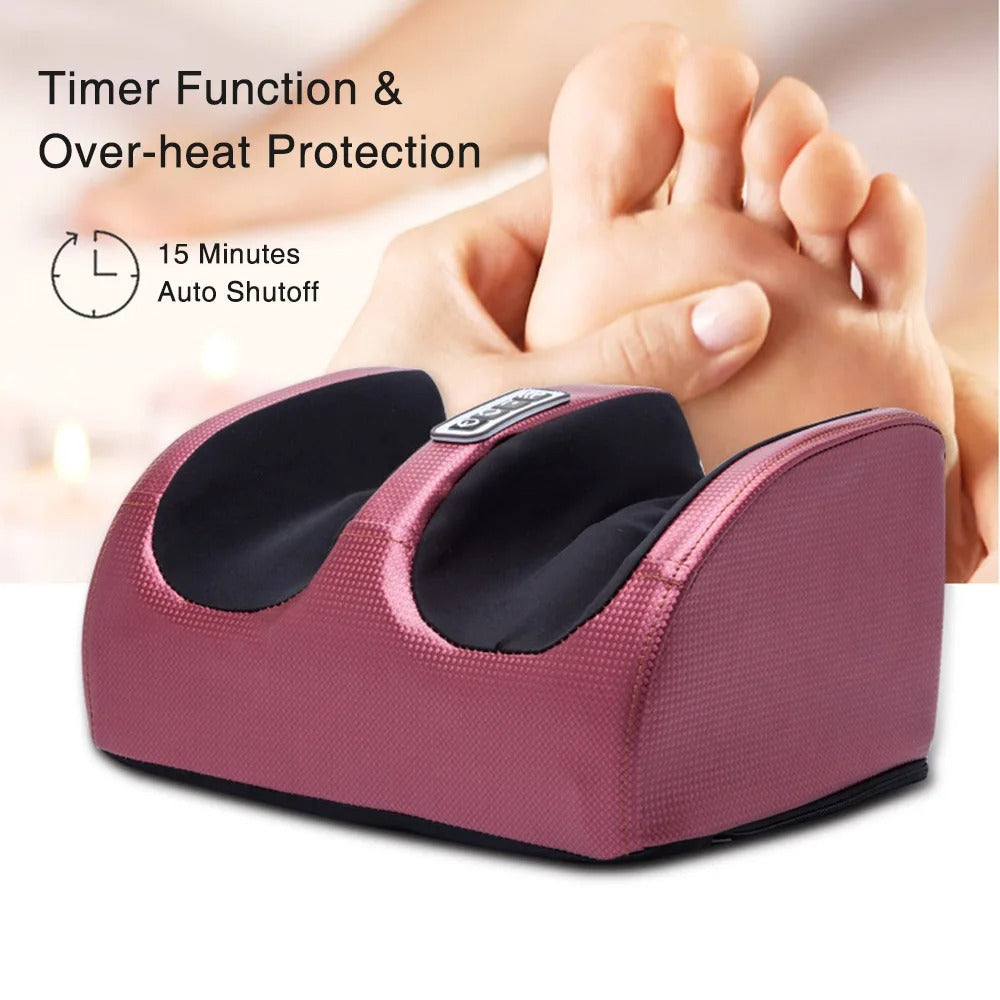 Electric Foot Massager | Deep Kneading, Heat & Pain Relief Therapy