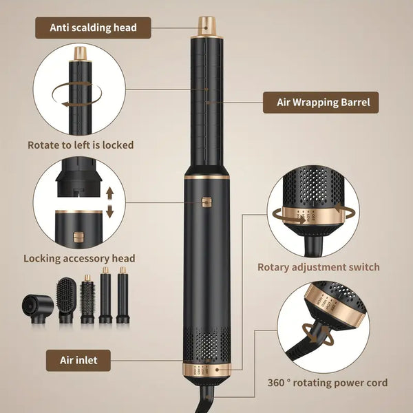 5-in-1 Hot Air Hair Styling Kit