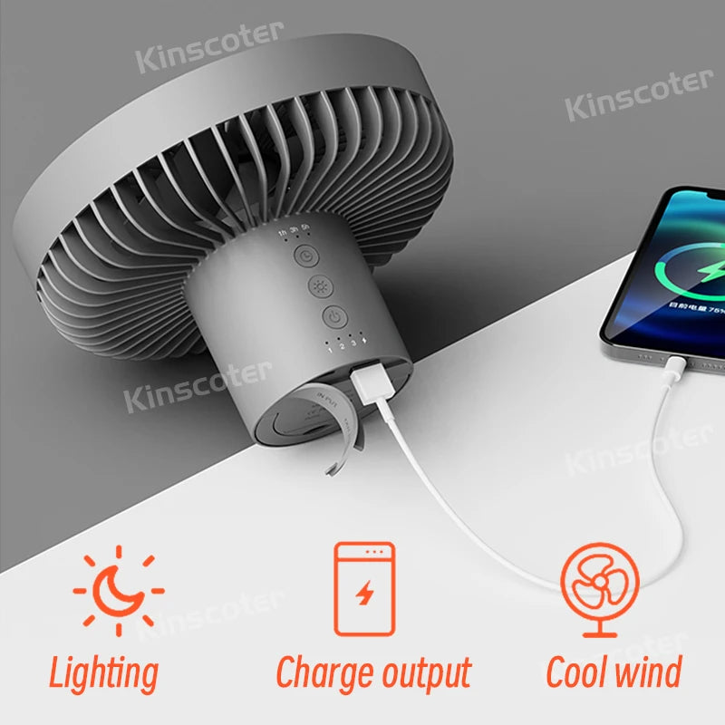 Rechargeable Camping Fan – Portable, Quiet & USB Powered for Outdoor Use