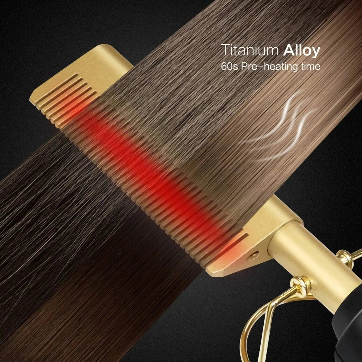 Electric Curling Massage Comb for Long Curly Hair