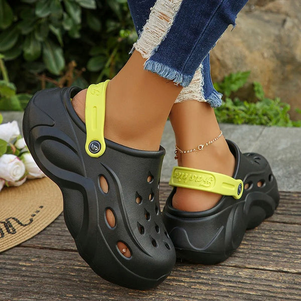 Chunky Platform Clogs – Lightweight, Breathable & Slip-On Comfort