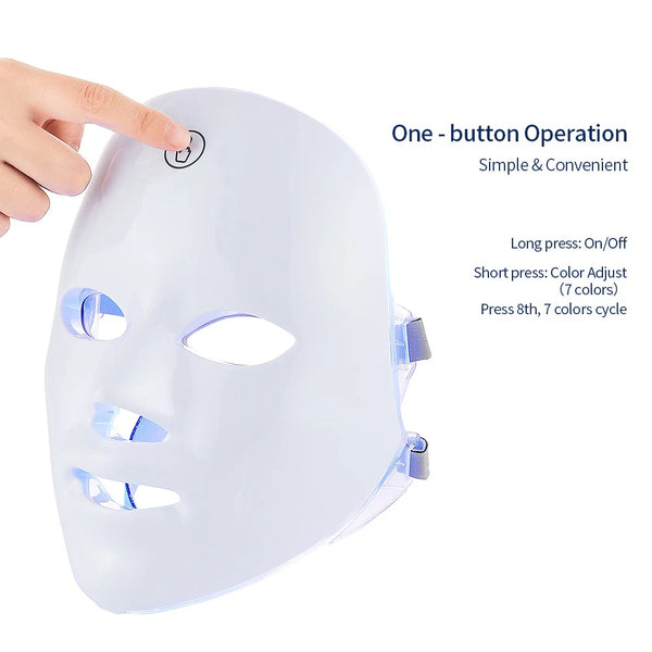 7-Color LED Facial Mask – Anti-Aging & Skin Rejuvenation | Glow & Radiance