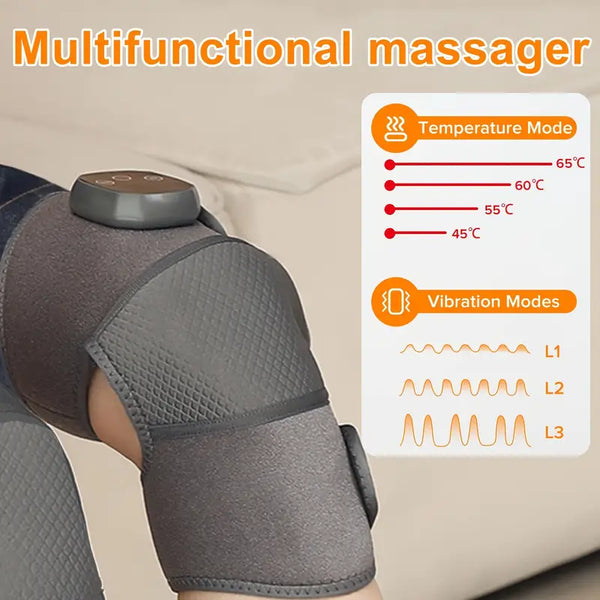 USB Heated Knee & Shoulder Pain Relief Massager