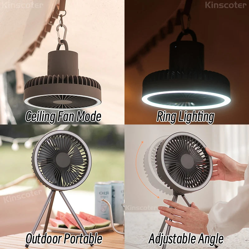 Rechargeable Camping Fan – Portable, Quiet & USB Powered for Outdoor Use