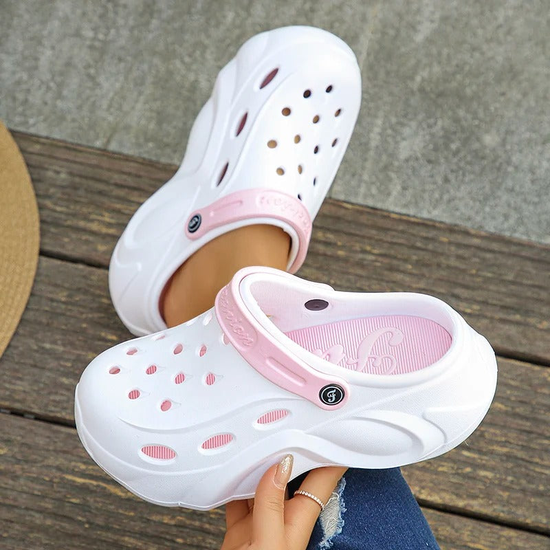 Chunky Platform Clogs – Lightweight, Breathable & Slip-On Comfort