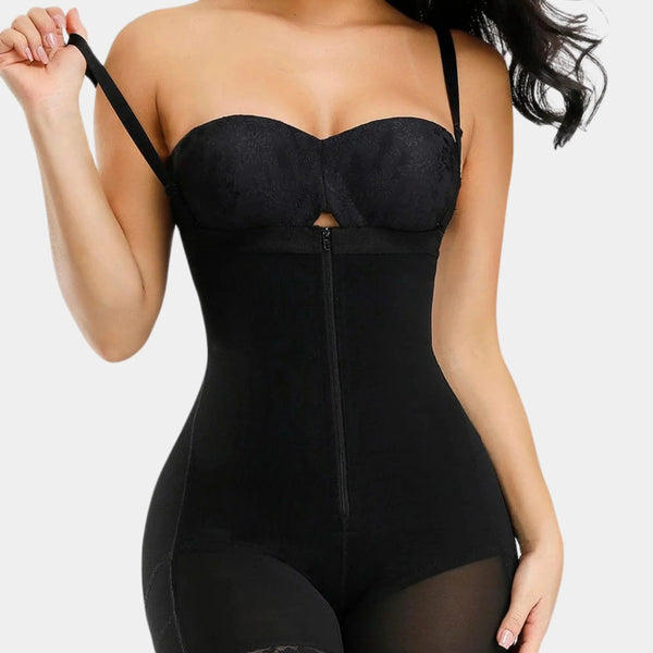Seamless Shapewear Bodysuit with Adjustable Straps - Bella