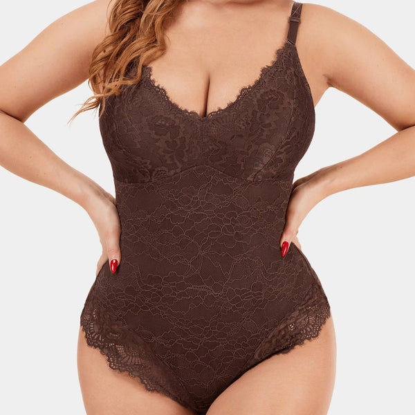 Elegant Lace Shapewear Bodysuit - Eva