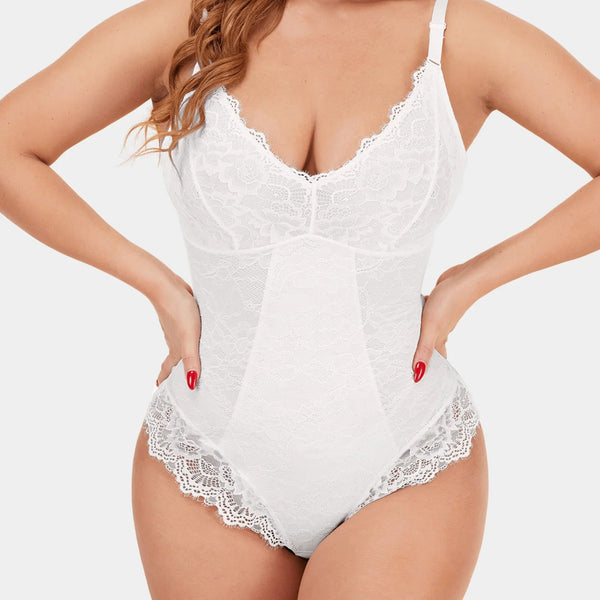 Elegant Lace Shapewear Bodysuit - Eva