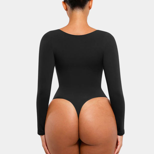 Women’s Long Sleeve Shapewear Bodysuit - Silvia