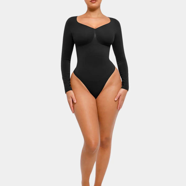 Women’s Long Sleeve Shapewear Bodysuit - Silvia