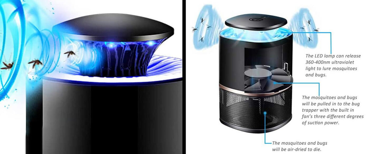 LED Mosquito Killer Lamp USB Powered Mosquito Catcher Zapper