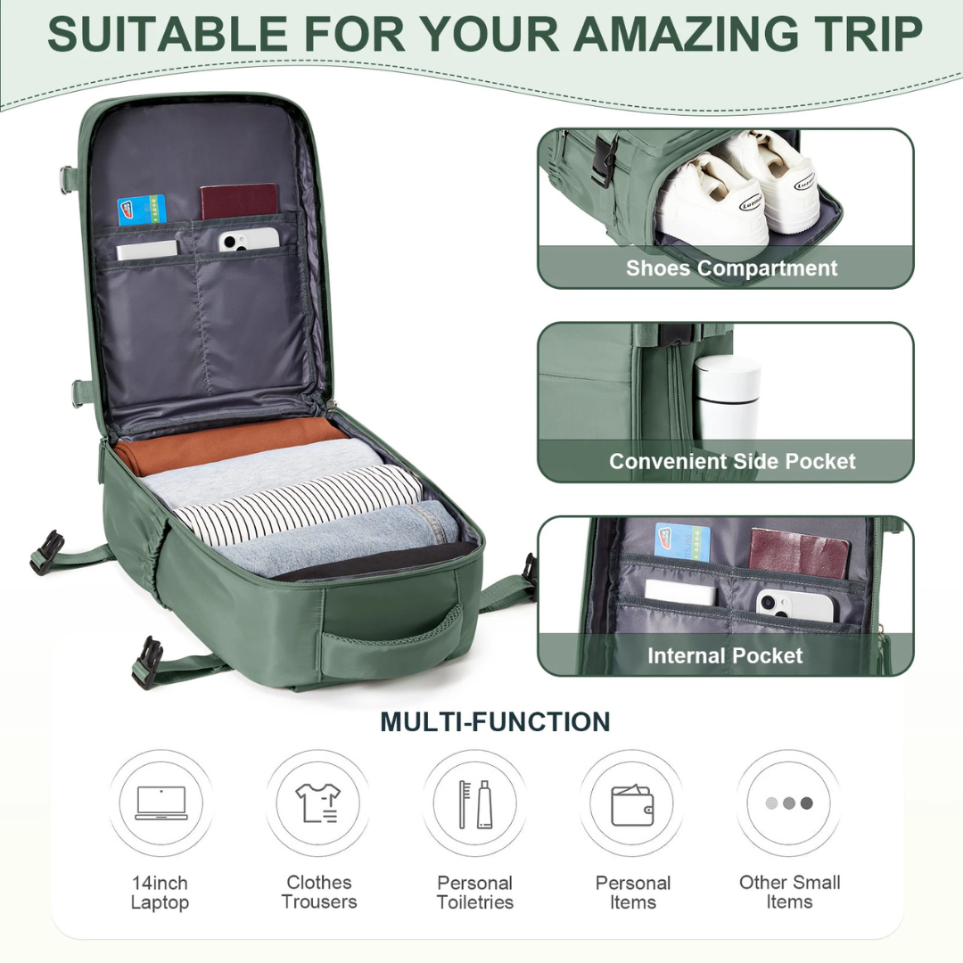 Ryanair Hand Luggage Backpack – Cabin Bag for Travel & Laptop
