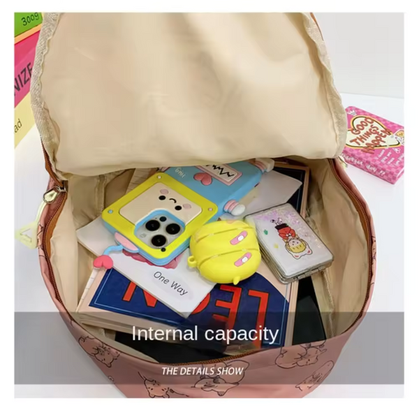 Trendy & Stylish Capybara Cartoon Backpack – Cute Large-Capacity Design