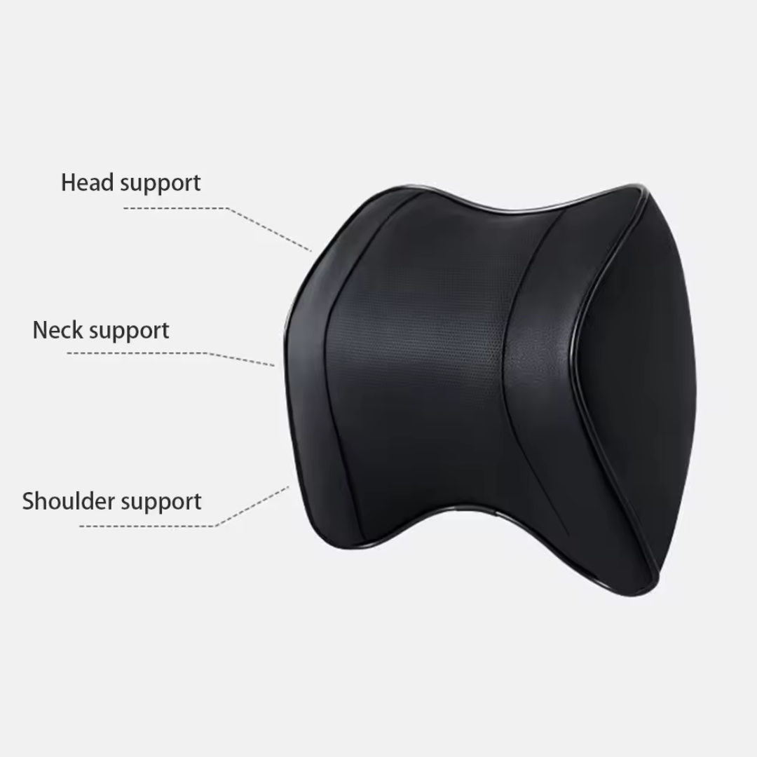 Memory Foam Car Neck & Lumbar Support Pillow