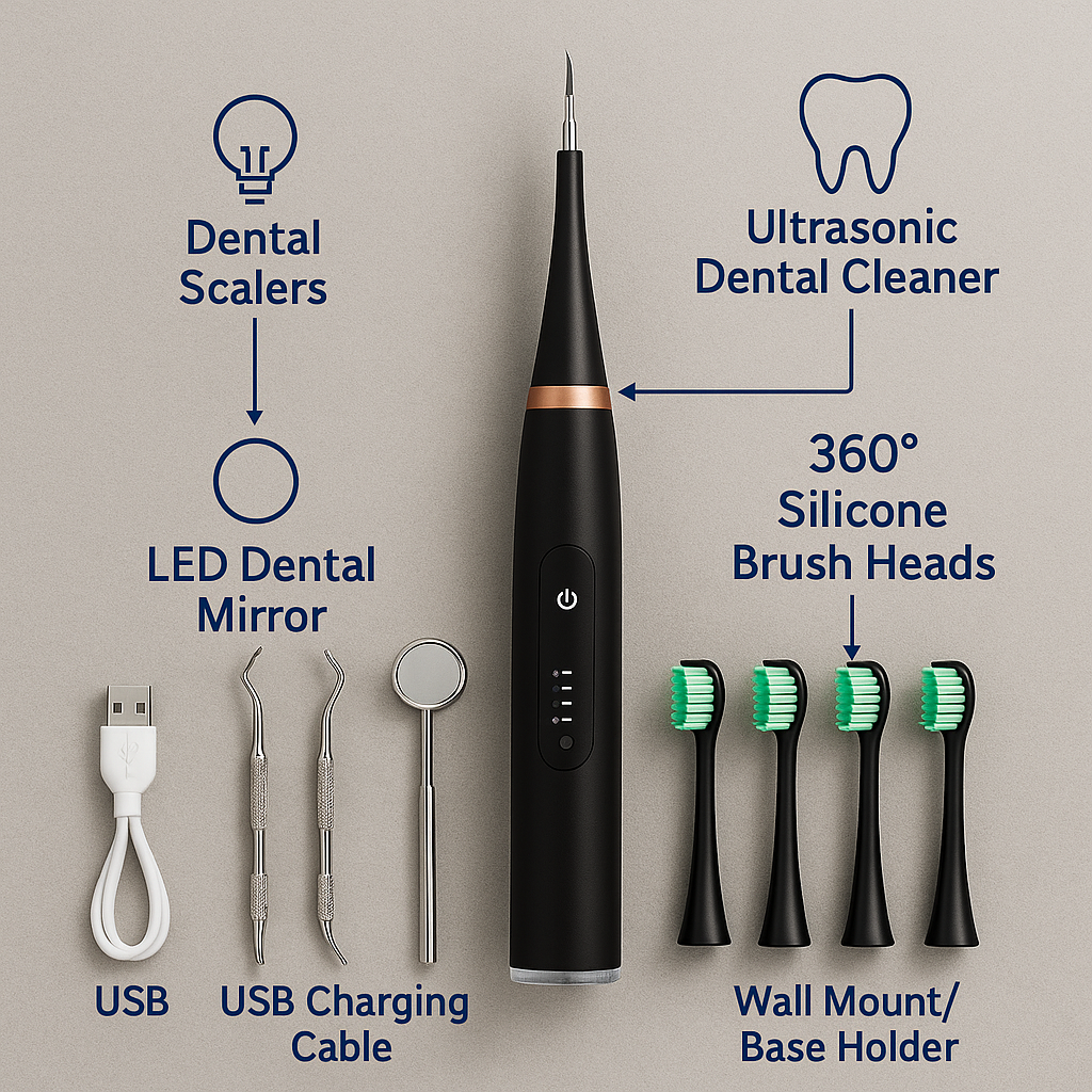 Ultrasonic Dog Dental Cleaning Kit Safe Tartar Remover