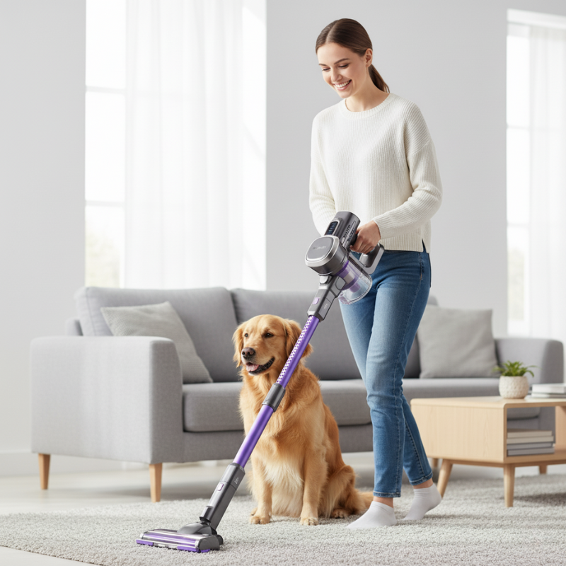 Cordless Vacuum Cleaner Lubluelu | Lightweight 6-in-1, 27kPa Powerful Suction – Perfect for Carpet, Floor & Pet Hair