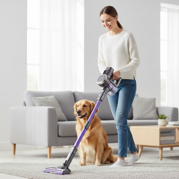 Cordless Vacuum Cleaner Lubluelu | Lightweight 6-in-1, 27kPa Powerful Suction – Perfect for Carpet, Floor & Pet Hair