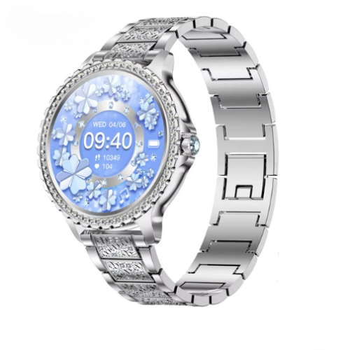 Luxury Women's Smartwatch with Diamond – Elegant Fitness Tracker – Stylish Fitness Tracker, Heart Rate & Smart Notifications