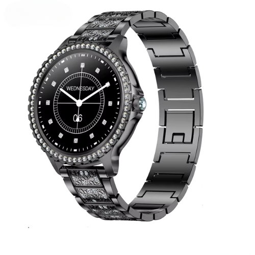 Luxury Women's Smartwatch with Diamond – Elegant Fitness Tracker – Stylish Fitness Tracker, Heart Rate & Smart Notifications