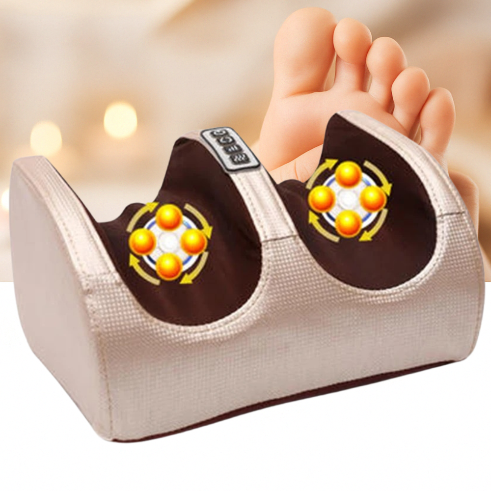 Electric Foot Massager | Deep Kneading, Heat & Pain Relief Therapy