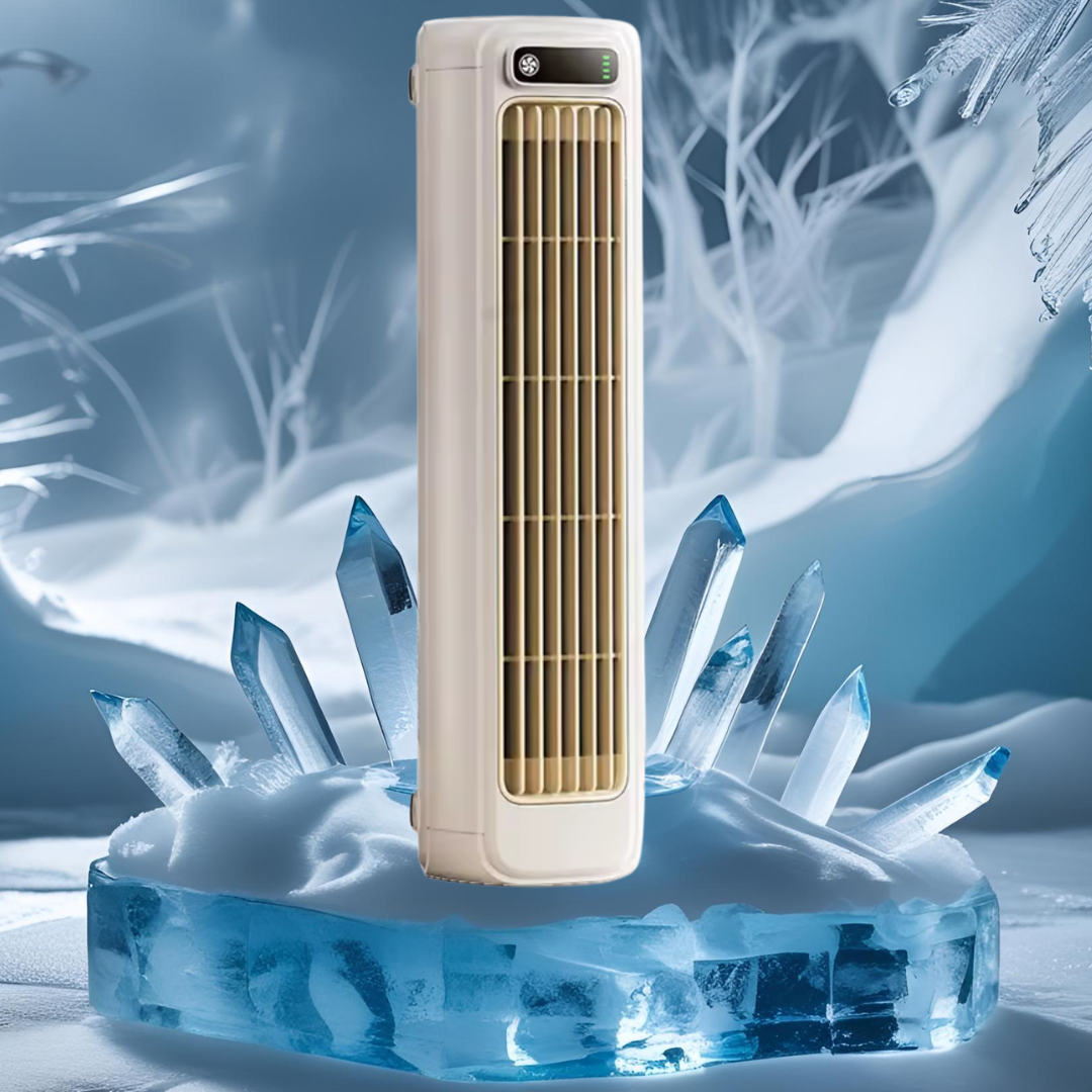 Rechargeable 3‑Speed Portable Tower Fan – Quiet USB Cooling