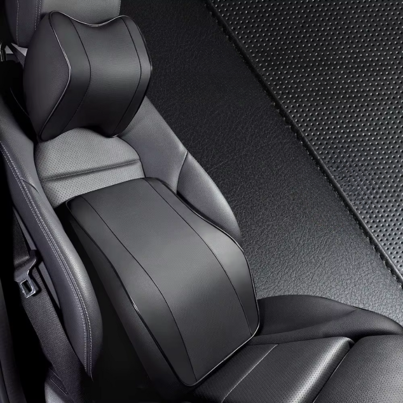 Memory Foam Car Neck & Lumbar Support Pillow