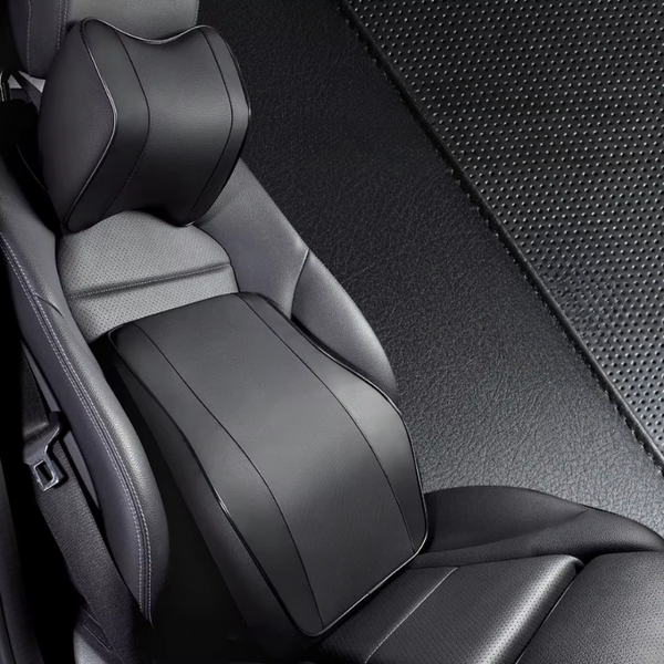 Memory Foam Car Neck & Lumbar Support Pillow