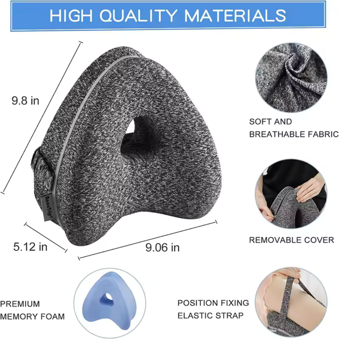Ergonomic Leg Support Pillow – Relieves Sciatica, Back & Hip Pain