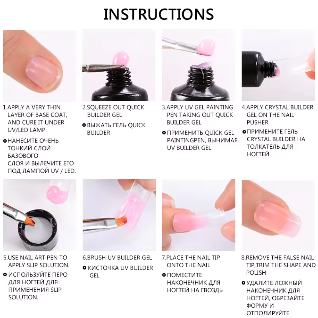 Extension Nail Gel Polish Set