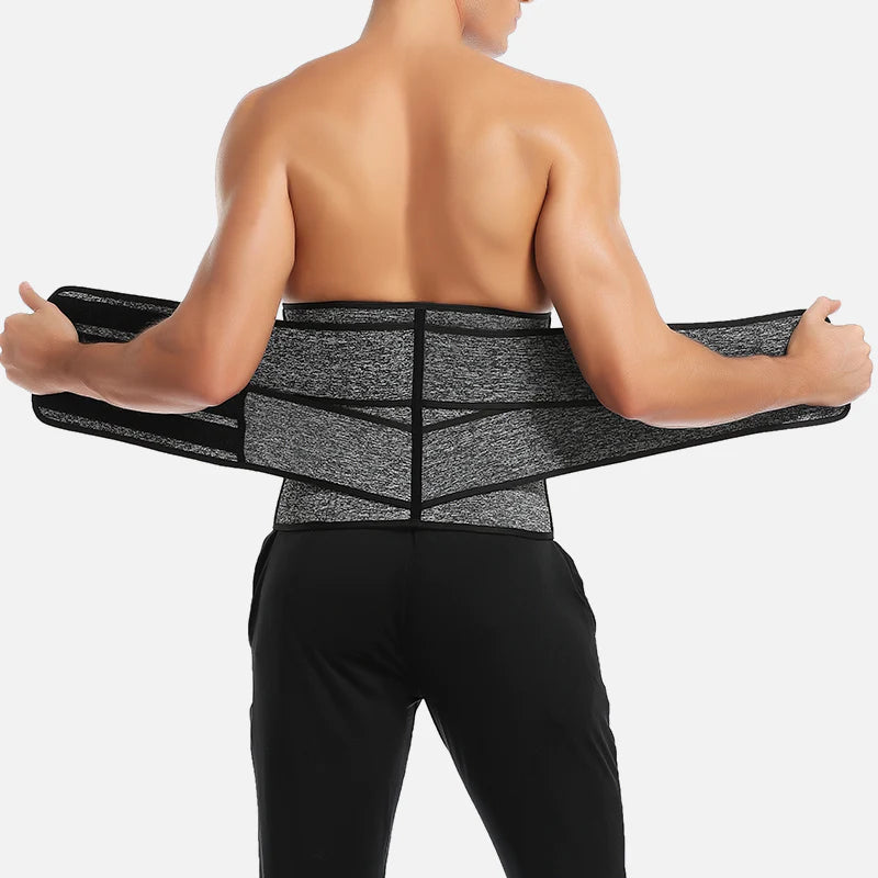 Slimming lumbar support belt