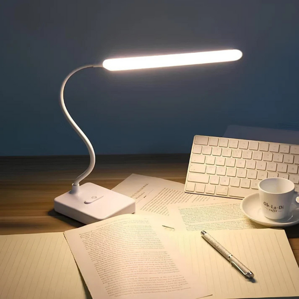 Flexible Arm USB Rechargeable Desk Lamp – Adjustable LED Lighting