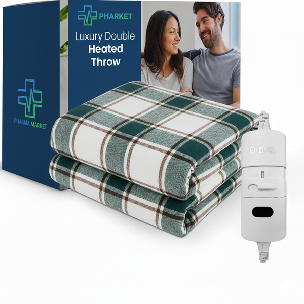 Luxury Double Electric Blanket – Heated Throw for Warmth & Style