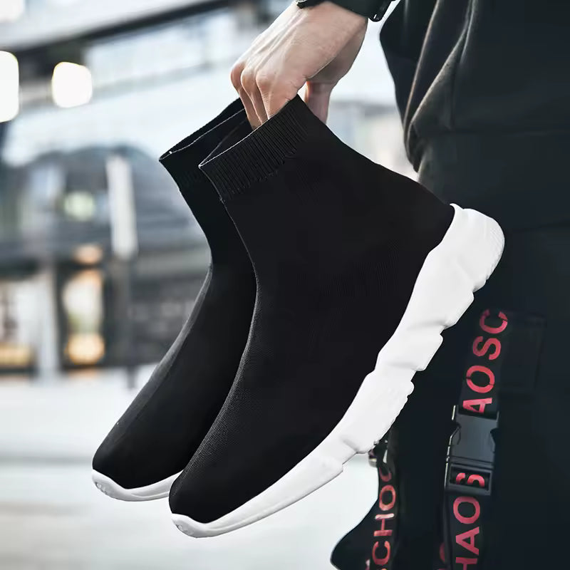 Unisex High Sock Slip-On Trainers – Lightweight Running Style