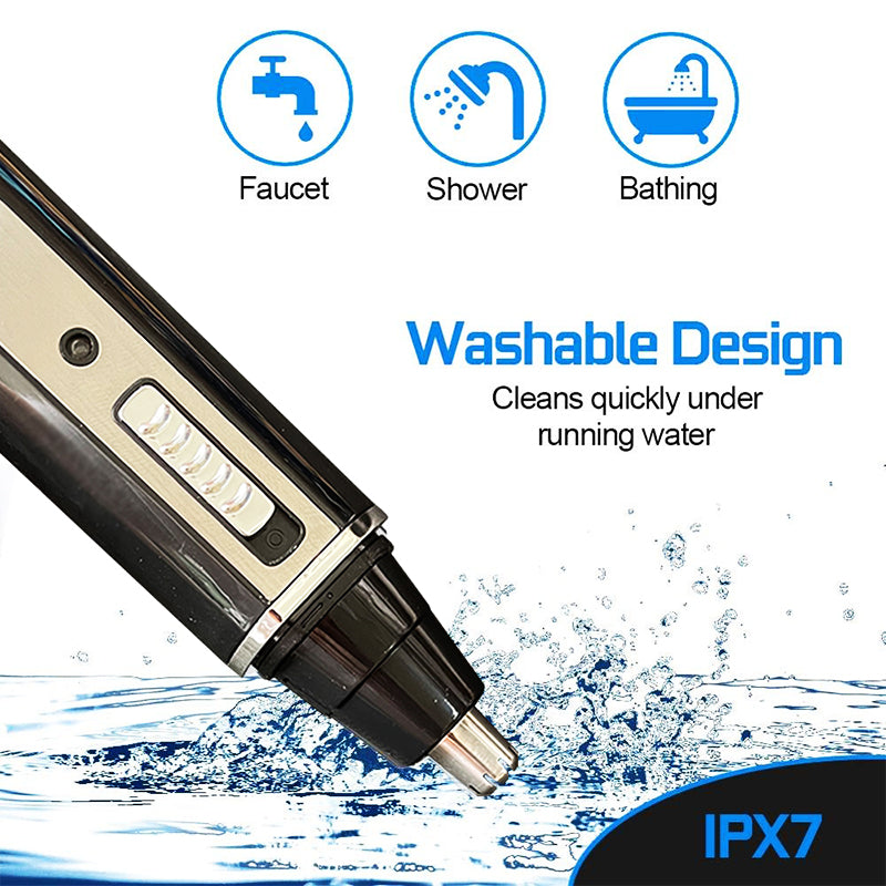 4-in-1 Rechargeable Trimmer - Nose, Beard, Ear, Eyebrow Hair Removal