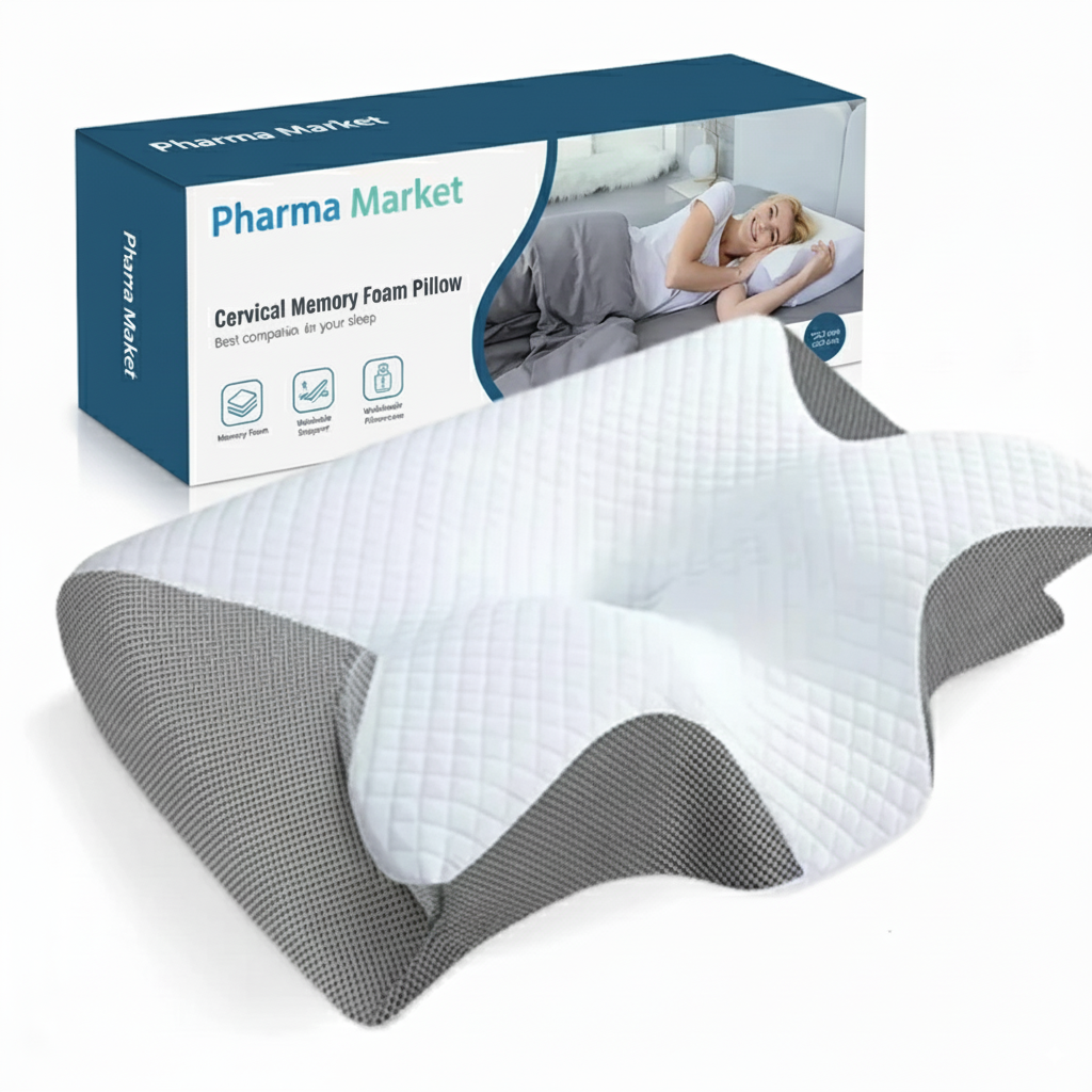 Memory Foam Pillow – Neck Comfort & Ergonomic Support