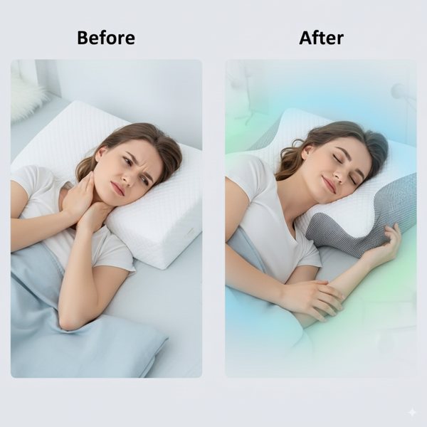 Memory Foam Pillow – Neck Comfort & Ergonomic Support