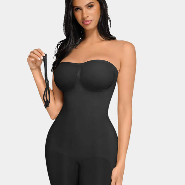 Seamless Shapewear Bodysuit with Adjustable Straps - Angela