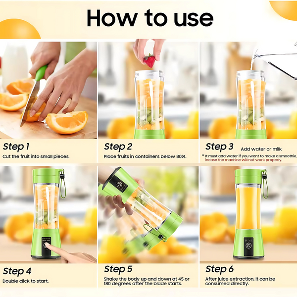 Mini Electric Portable Juicer Blender
