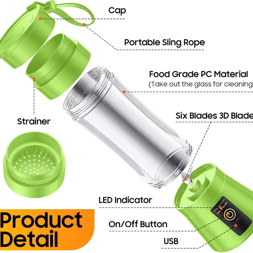 Mini Electric Portable Juicer Blender