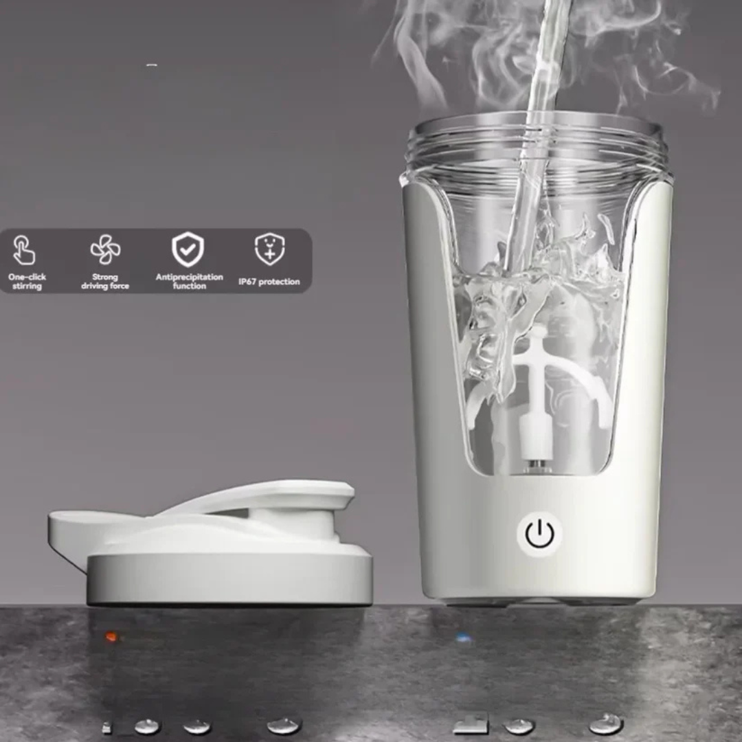 USB-C Electric Protein Shaker Bottle 450ml – Rechargeable Mixer for Shakes & Supplements