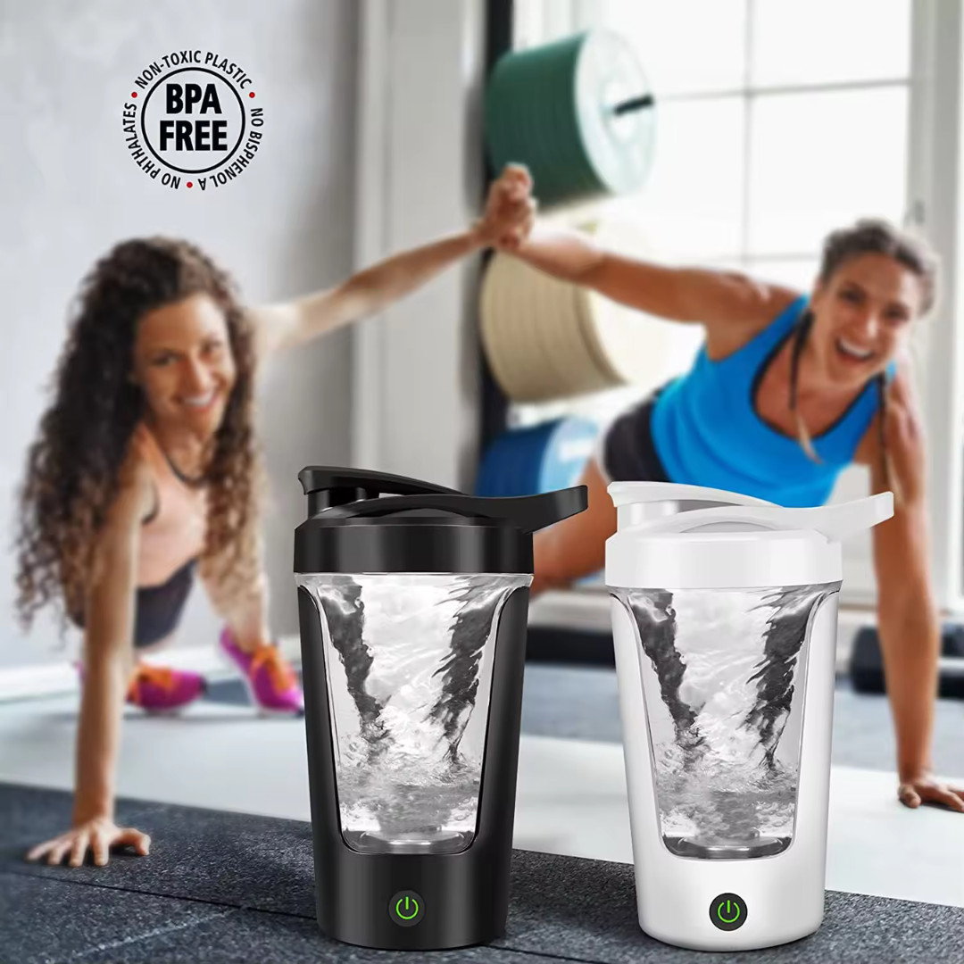 USB-C Electric Protein Shaker Bottle 450ml – Rechargeable Mixer for Shakes & Supplements