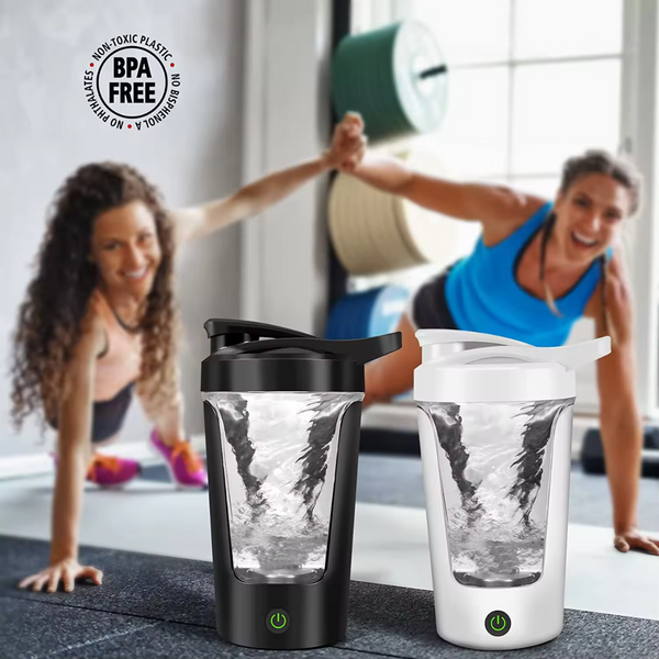 USB-C Electric Protein Shaker Bottle 450ml – Rechargeable Mixer for Shakes & Supplements
