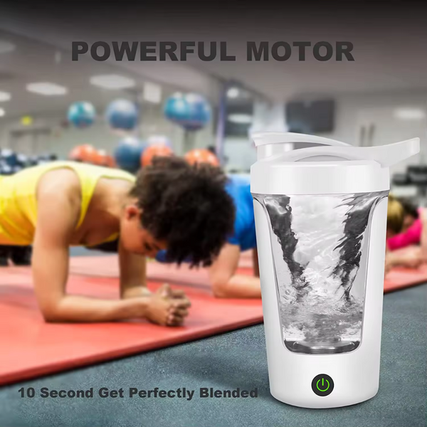 USB-C Electric Protein Shaker Bottle 450ml – Rechargeable Mixer for Shakes & Supplements
