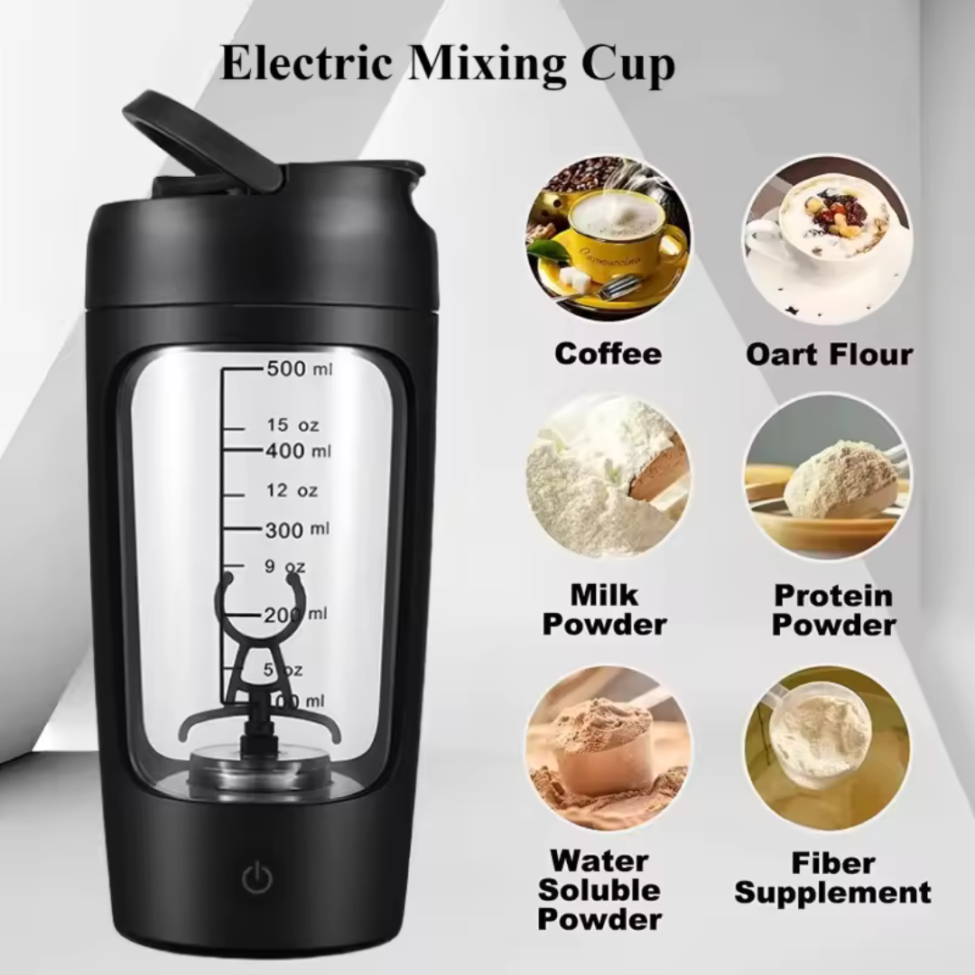 USB-C Electric Protein Shaker Bottle – Rechargeable Mixer for Shakes & Supplements