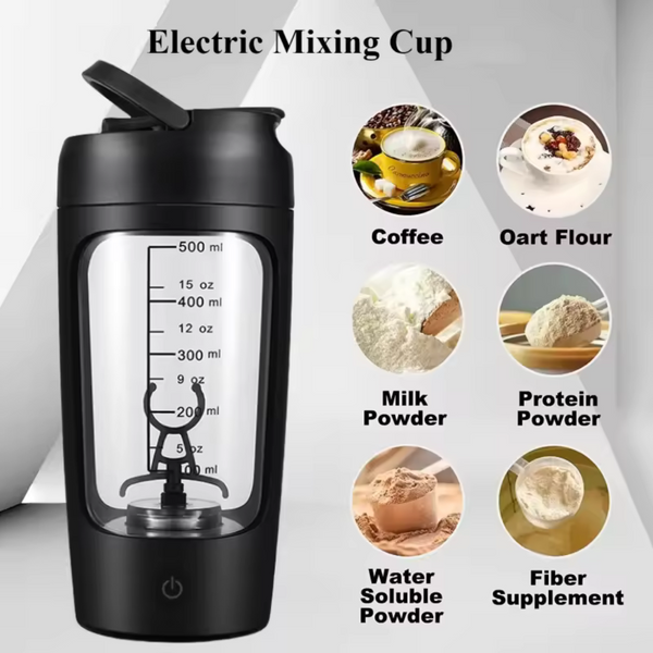 USB-C Electric Protein Shaker Bottle – Rechargeable Mixer for Shakes & Supplements