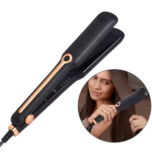 Wide Plate Ceramic Hair Straightener with Negative Ion Technology