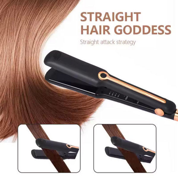 Wide Plate Ceramic Hair Straightener with Negative Ion Technology